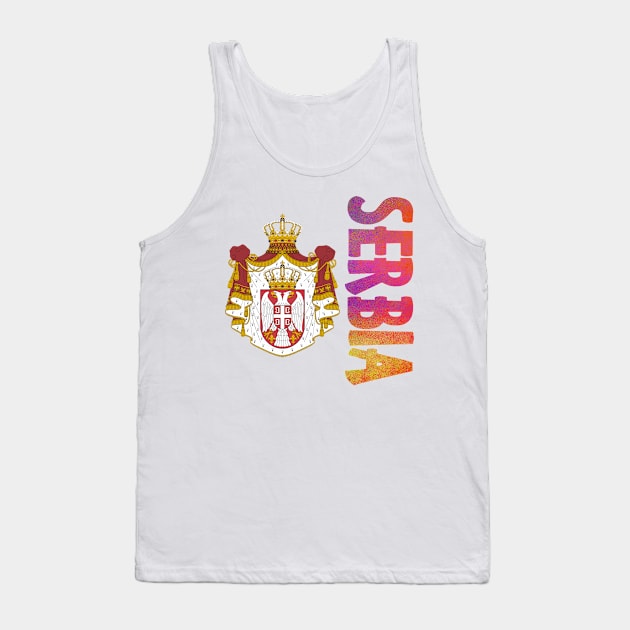 Serbia Coat of Arms Design Tank Top by Naves